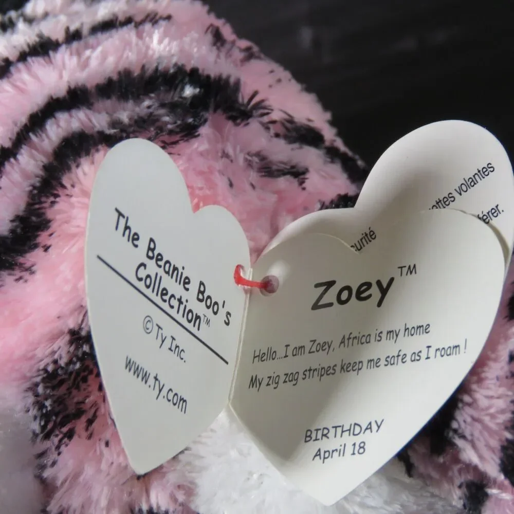 TY Beanie Boos Zoey the Zebra 6